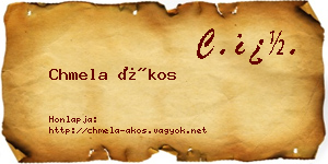 Chmela Ákos névjegykártya